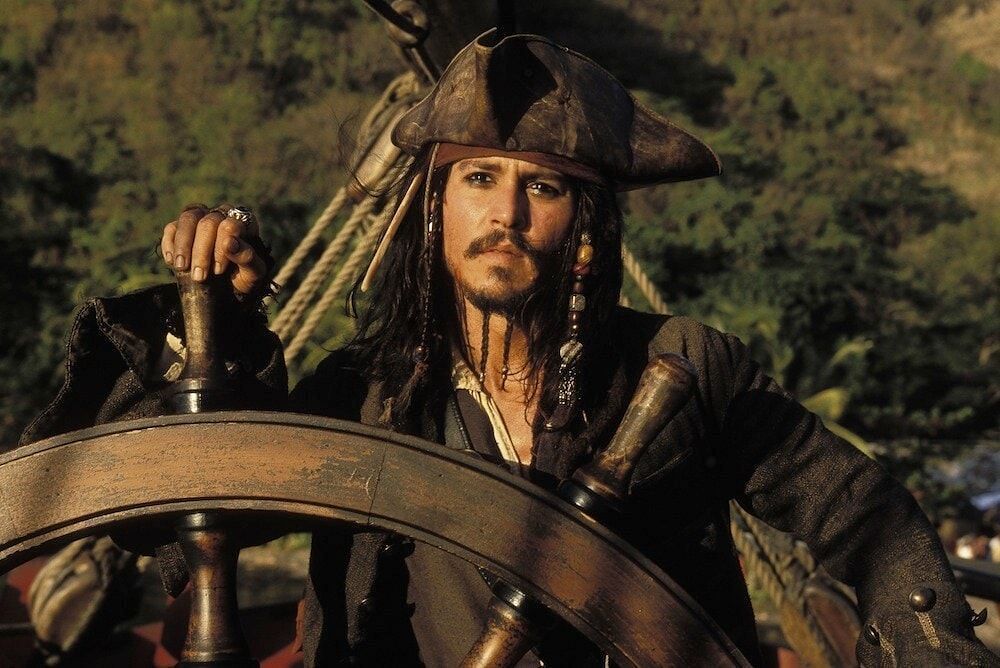 Johnny Depp as Jack Sparrow in Pirates of the Caribbean (Image via Disney)