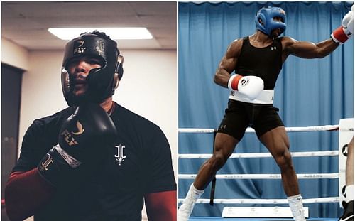 Joe Joyce (left), Anthony Joshua (right) [Images via @joejoyceboxing and @anthonyjoshua Instagram]