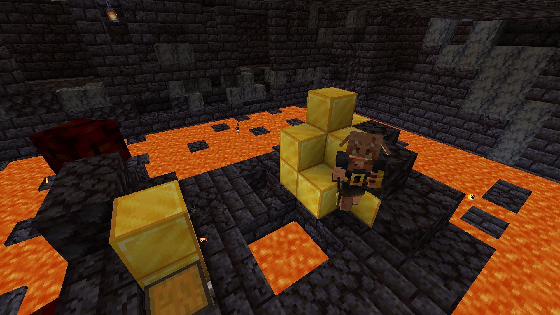 The loot found in the treasure bastion (Image via Minecraft)