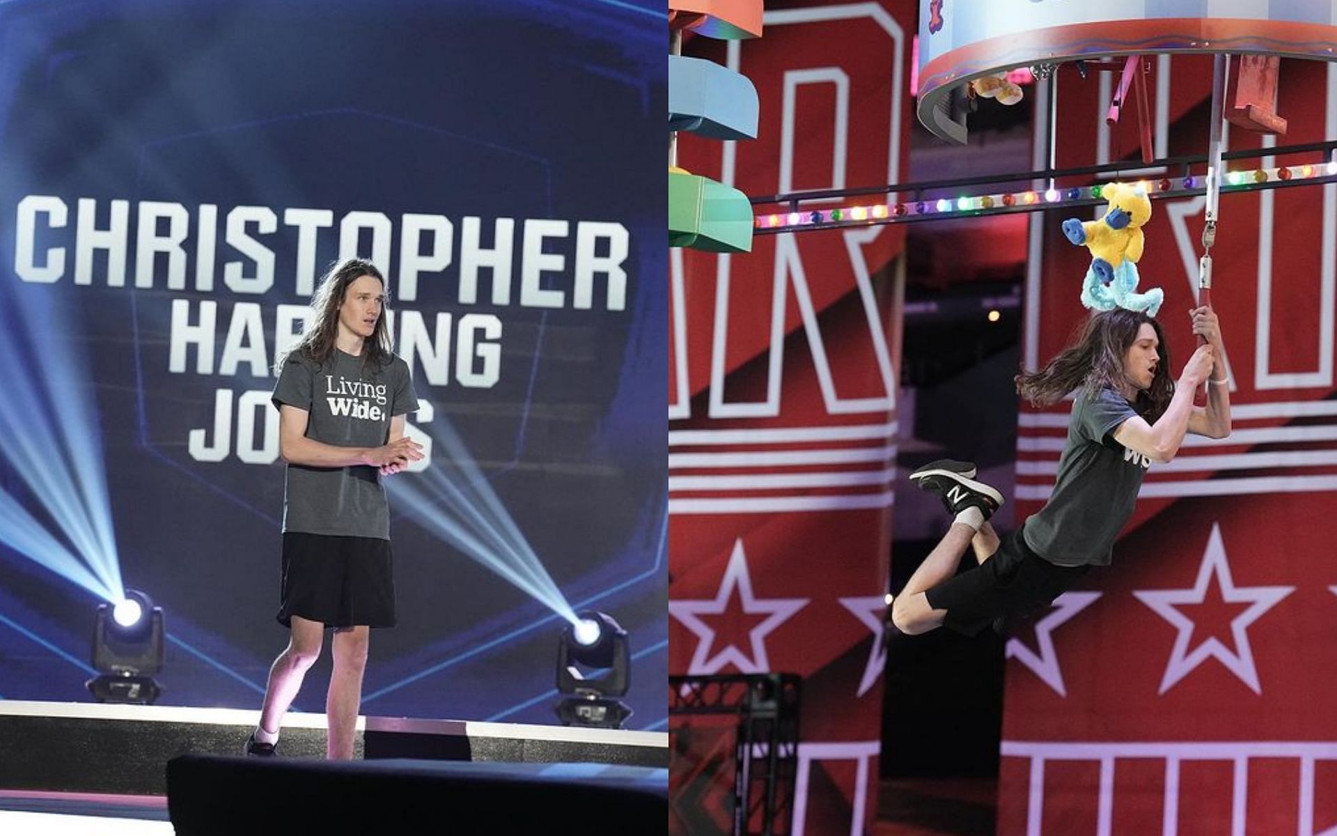 Christopher Harding Jones became the first contestant of American Ninja Warrior Season 14 to clear qualifiers (Images via livingwidewarrior/Instagram)