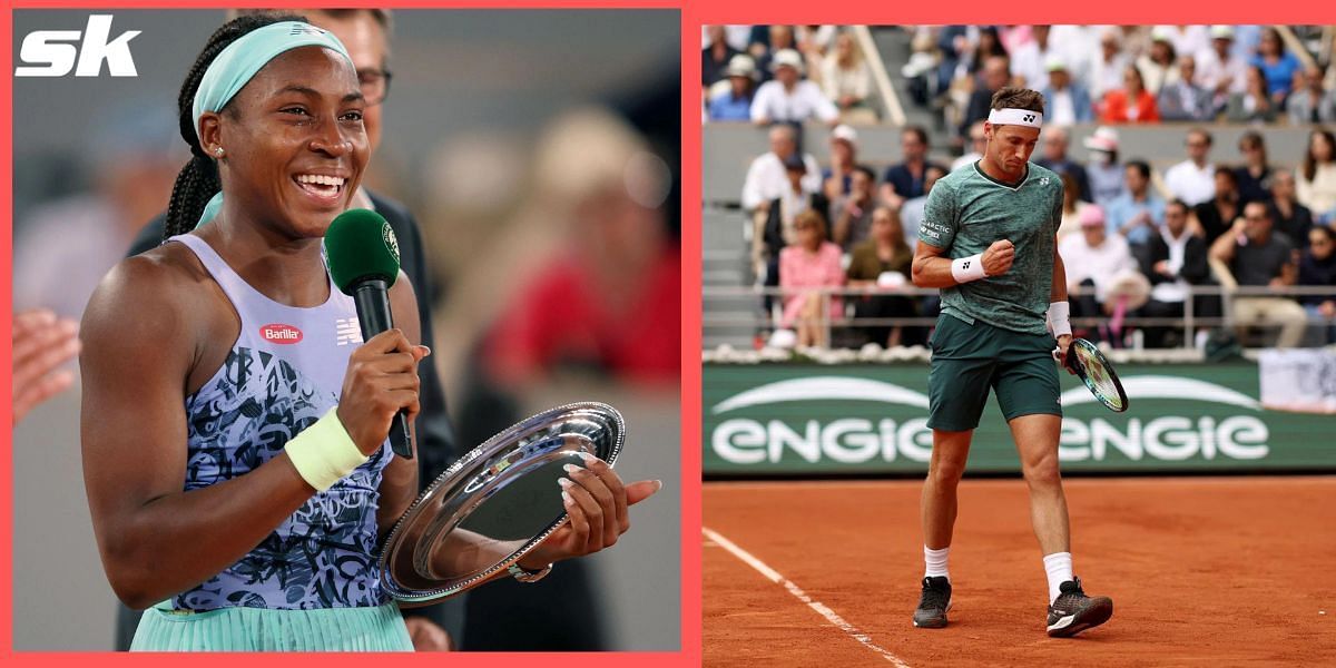 Coco Gauff and Casper Ruud impressed during the French Open