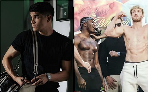 Alex Wassabi (left), KSI (middle) and Logan Paul (right) - Images via @alexwassabi and @loganpaul on Instagram