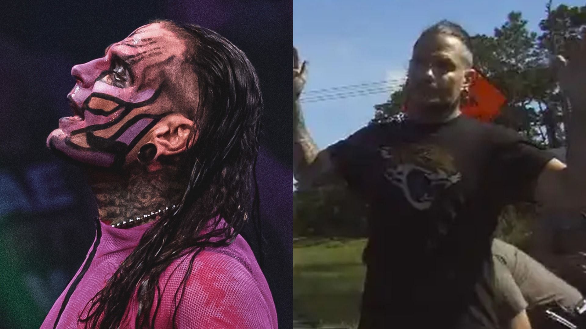Footage of Jeff Hardy&#039;s arrest has emerged online (first pic credit: Jay Lee Photography)