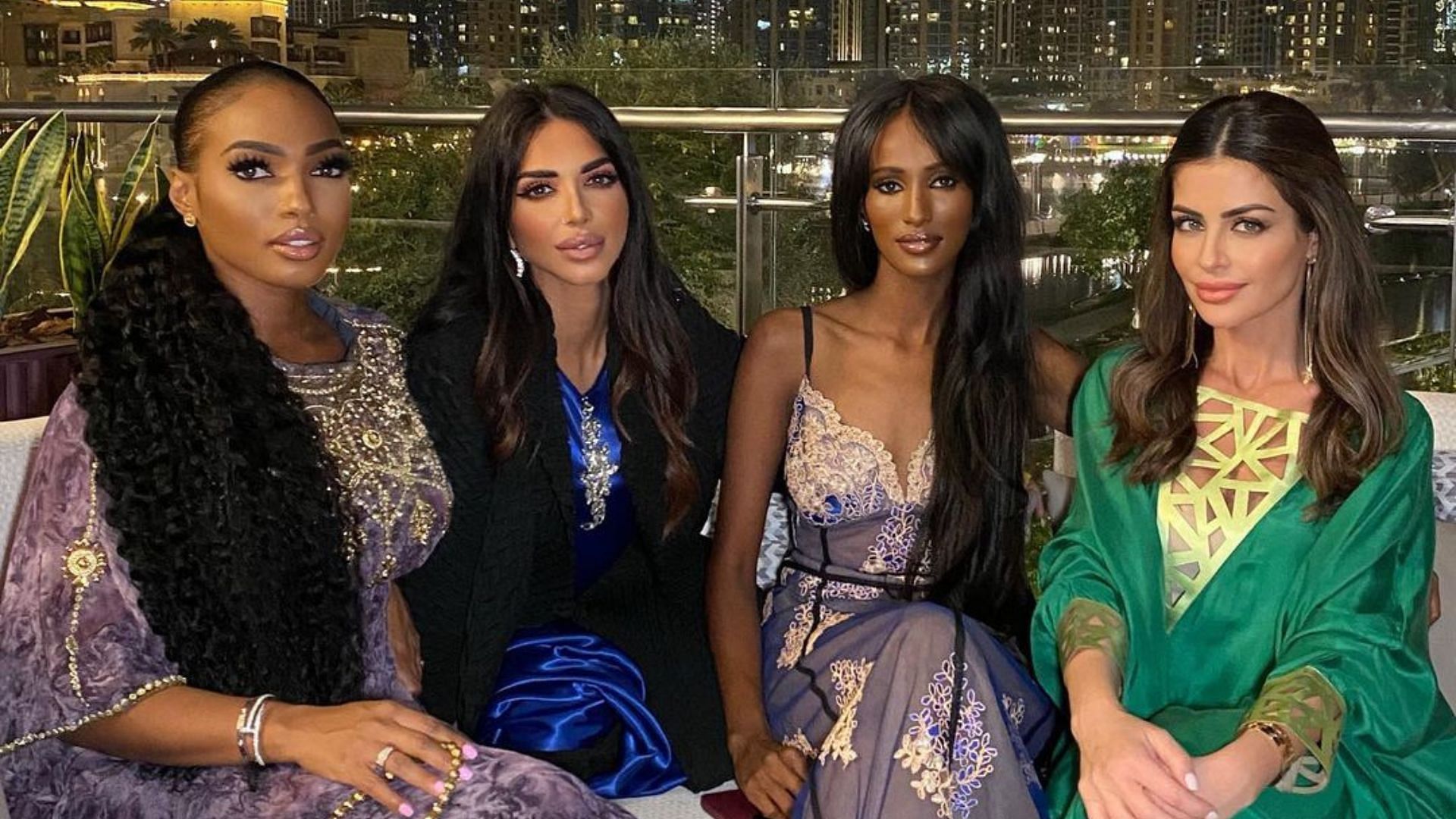 Lesa Milan, Sara Al Madani, Chanel Ayan and Nina Ali from Real Housewives of Dubai (Image via lesa.milan/ Instagram)