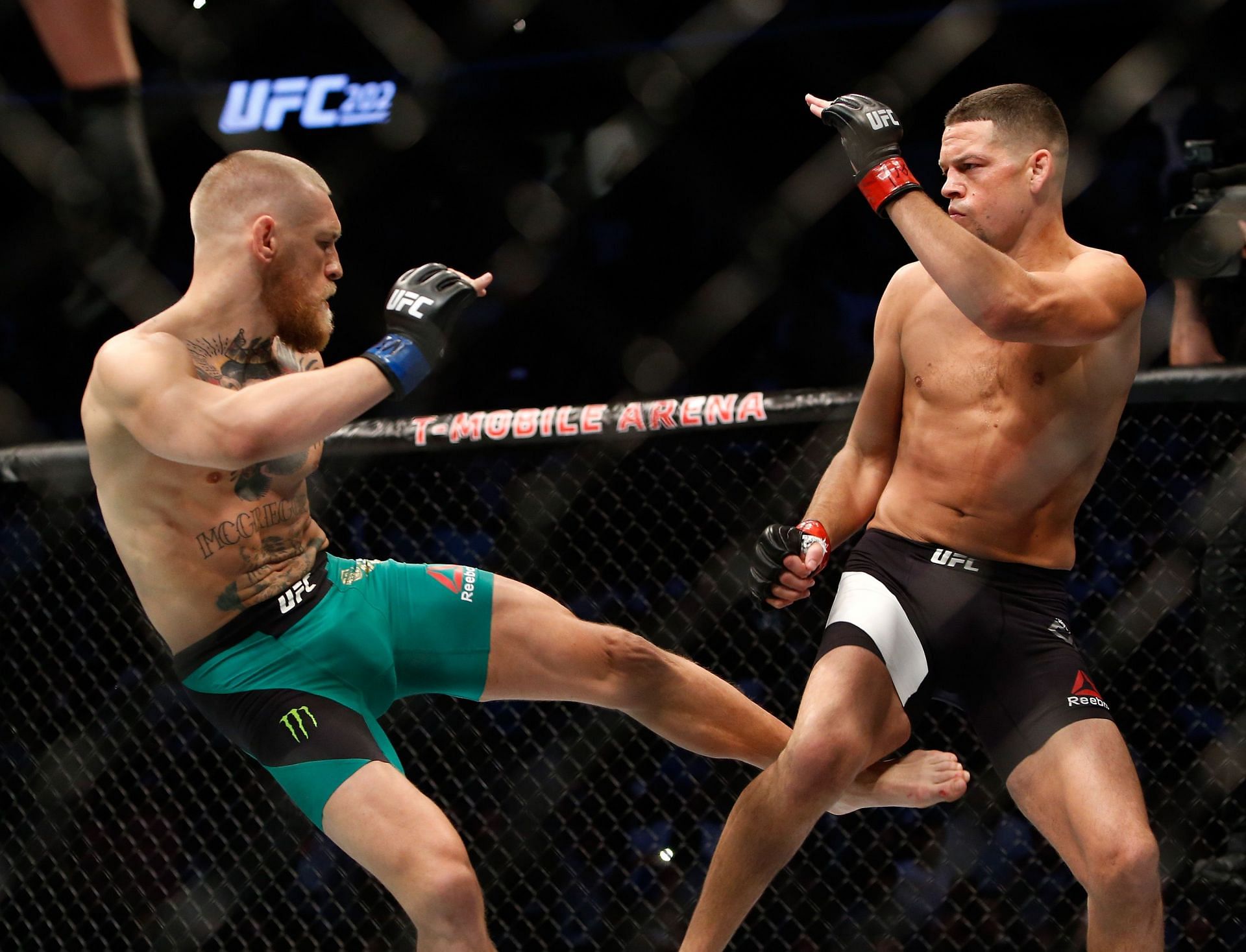Conor McGregor (left) and Nate Diaz (right) may be the most famous rivalry in MMA history