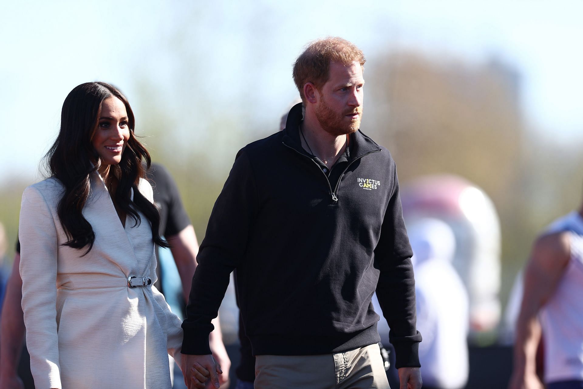Meghan Markle and Prince Harry slammed for flying private for Queen&#039;s platinum jubilee (Image via Getty)