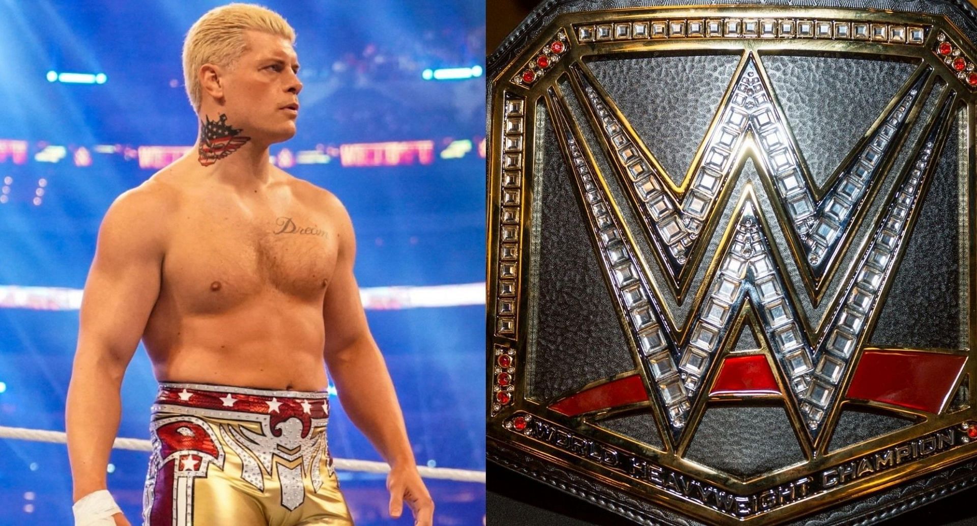 Cody Rhodes and the WWE Championship.