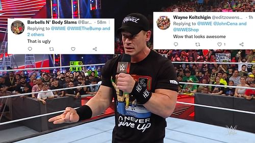 Fans have mixed reactions to the new WWE custom John Cena Championship belt