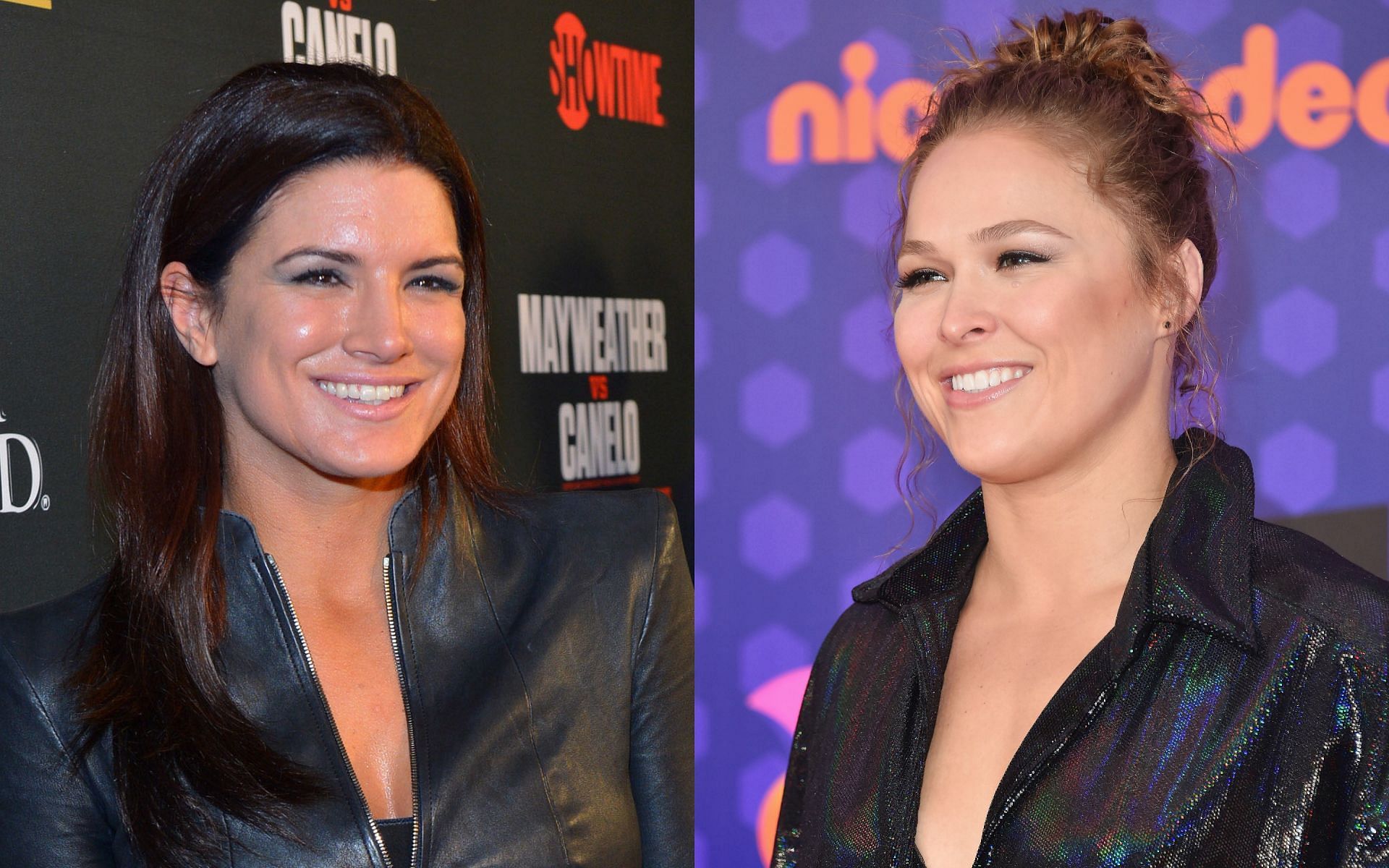 Gina Carano (left) and Ronda Rousey (right) (Images via Getty)