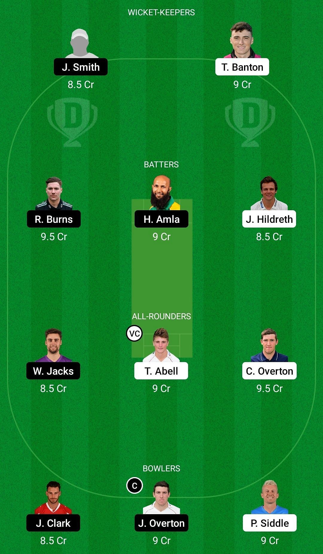 Dream11 Team for Somerset vs Surrey - County Championship 2022.