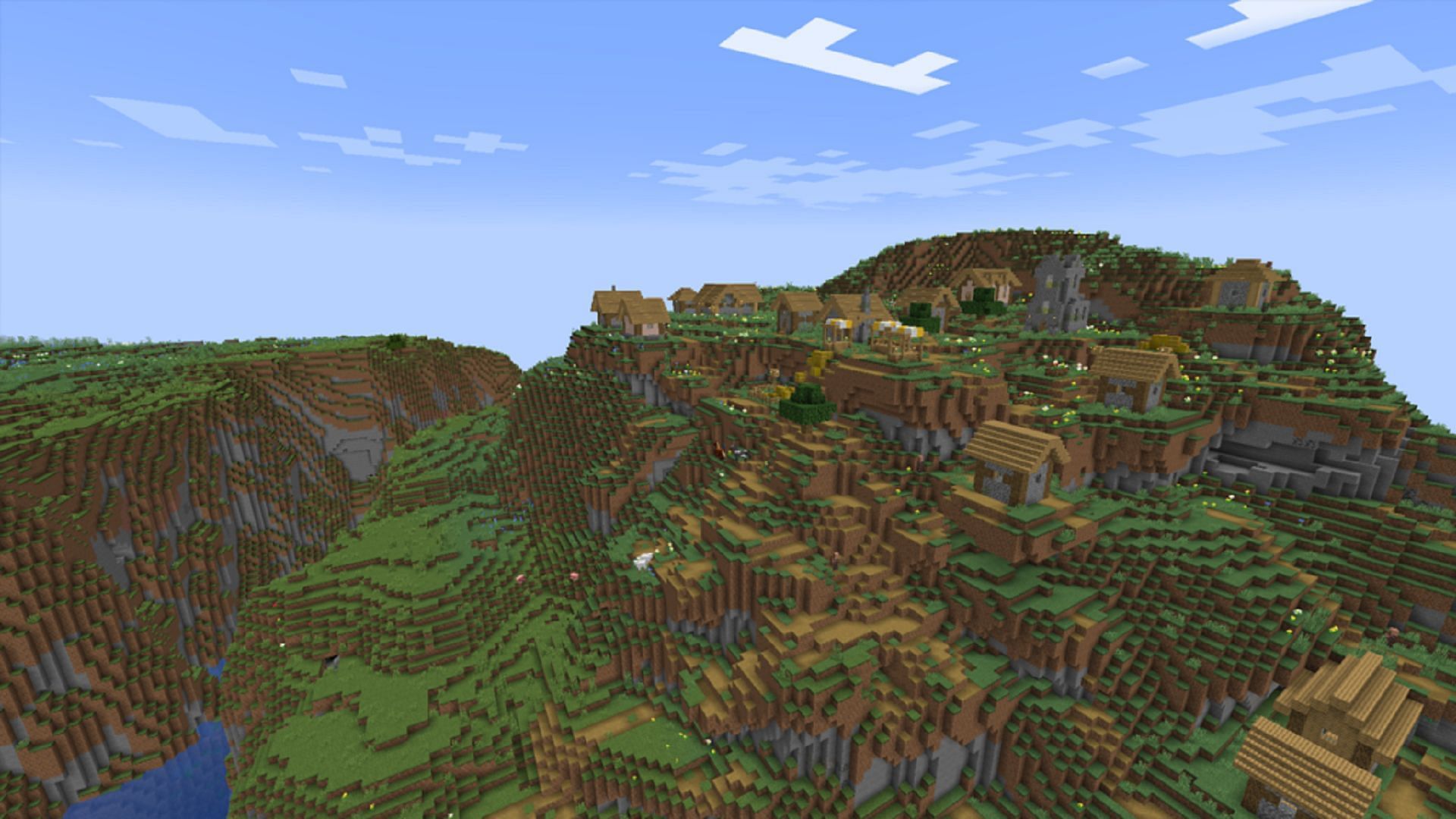 Players can use this seed to find multiple villages and ancient cities (Image via Mojang)