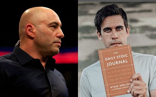 Joe Rogan (left), Ryan Holiday (right) [Images courtesy of @ryanholiday on Instagram]