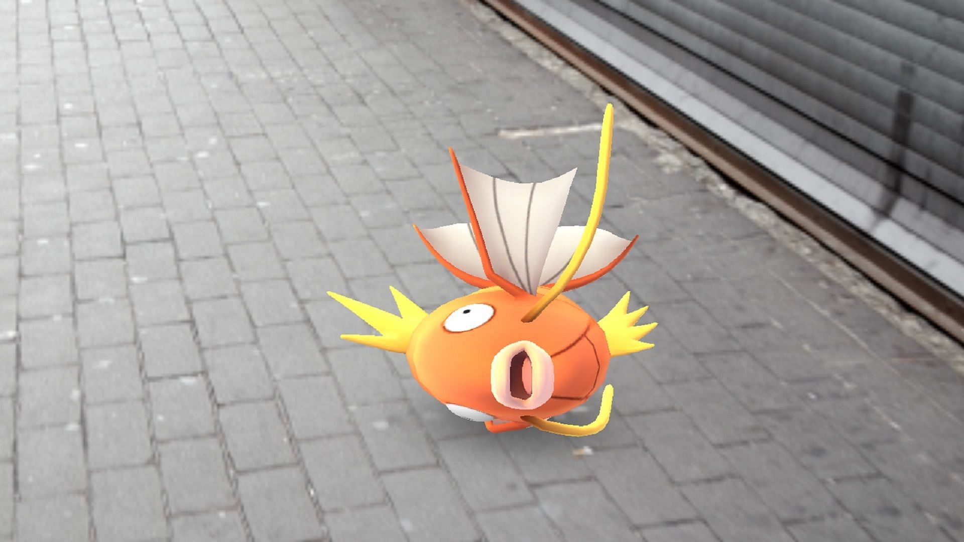 Magikarp remains useless in just about every Pokemon game (Image via Niantic)