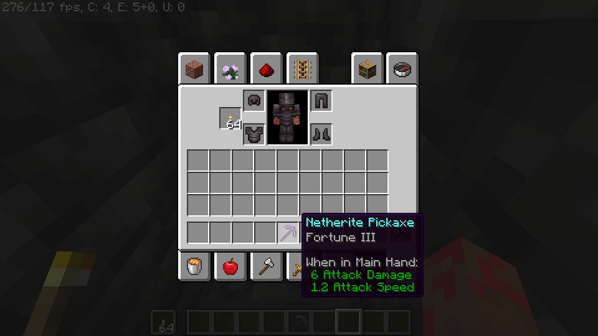 Fortune 3 pickaxe is the best tool to mine ores (Image via Mojang)