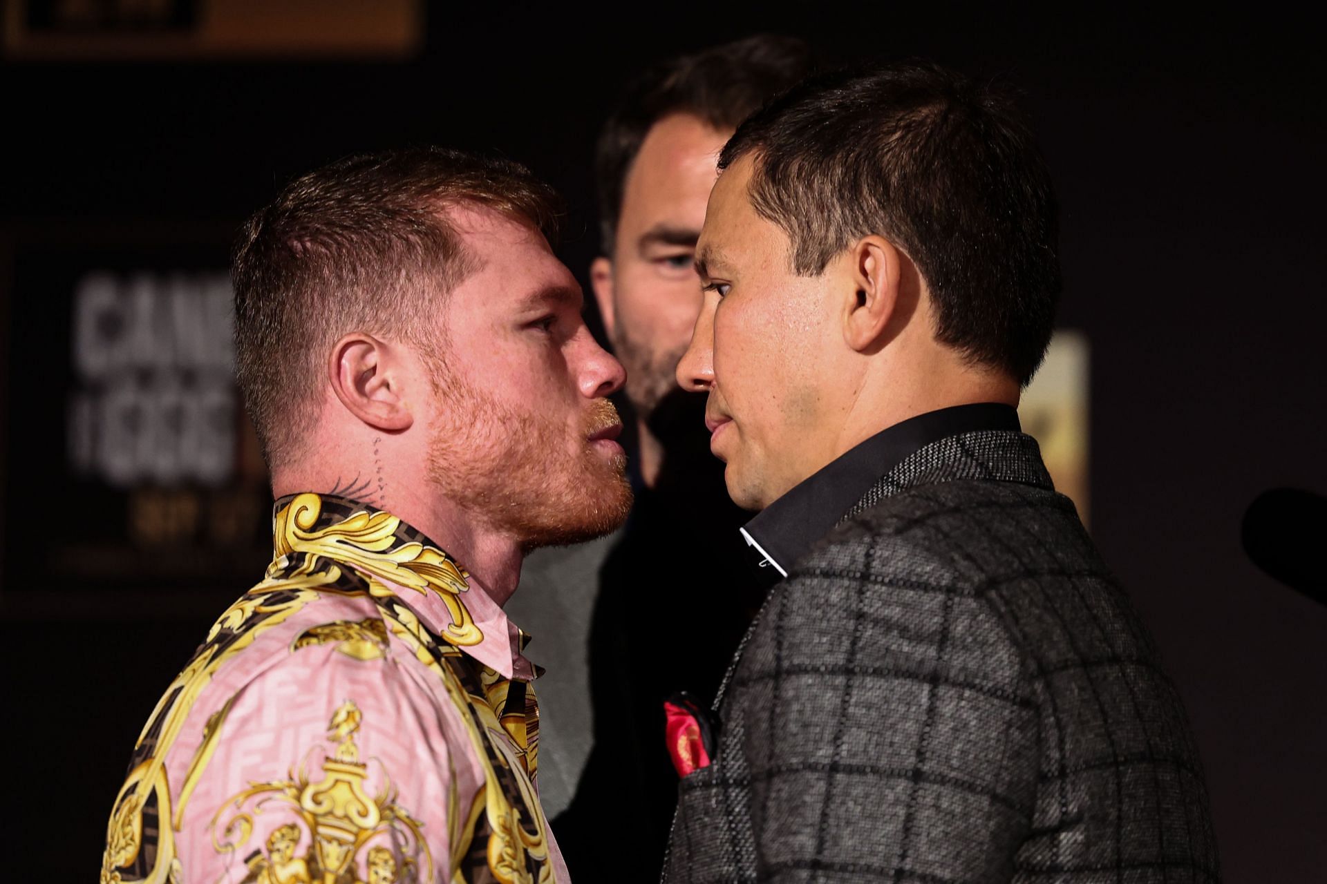 Canelo Alvarez (L) is confident ahead of his fight with Gennadiy Golovkin (R).