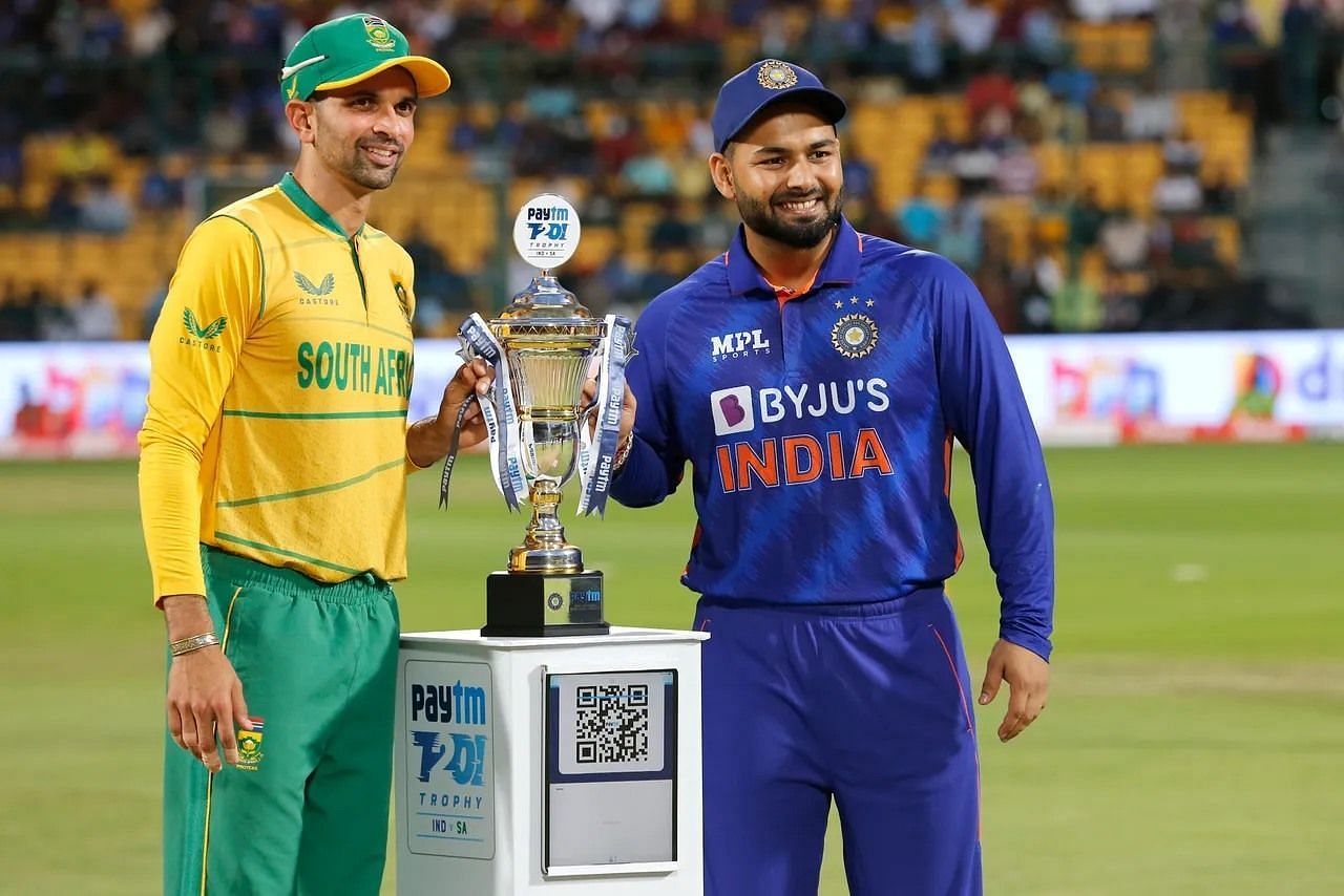 Keshav Maharaj captained South Africa in the final T20I of their series against India (Image Courtesy: BCCI)