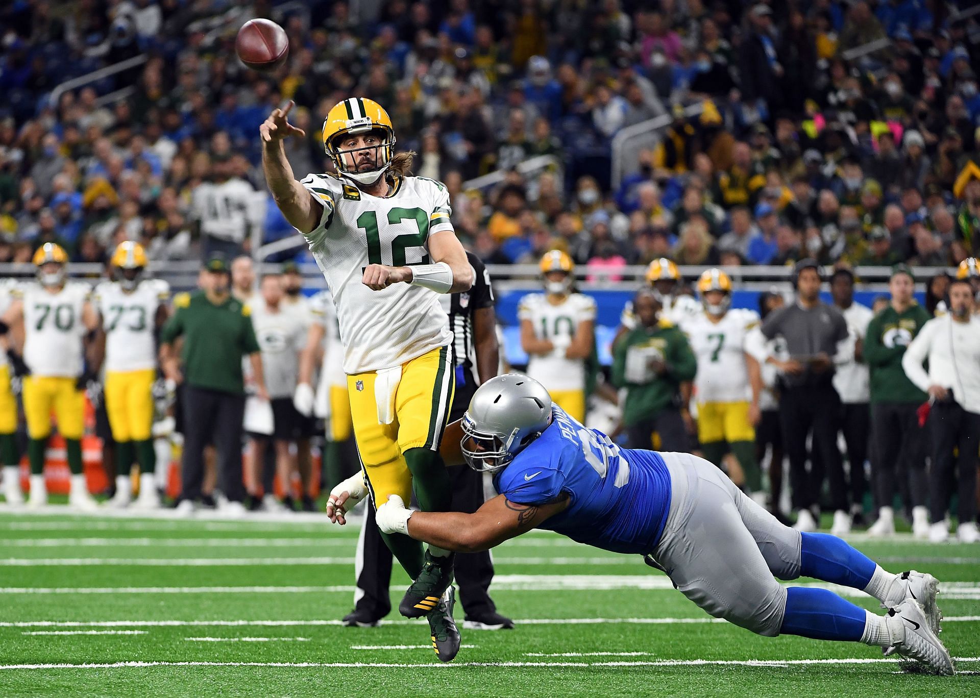 Green Bay Packers v Detroit Lions.