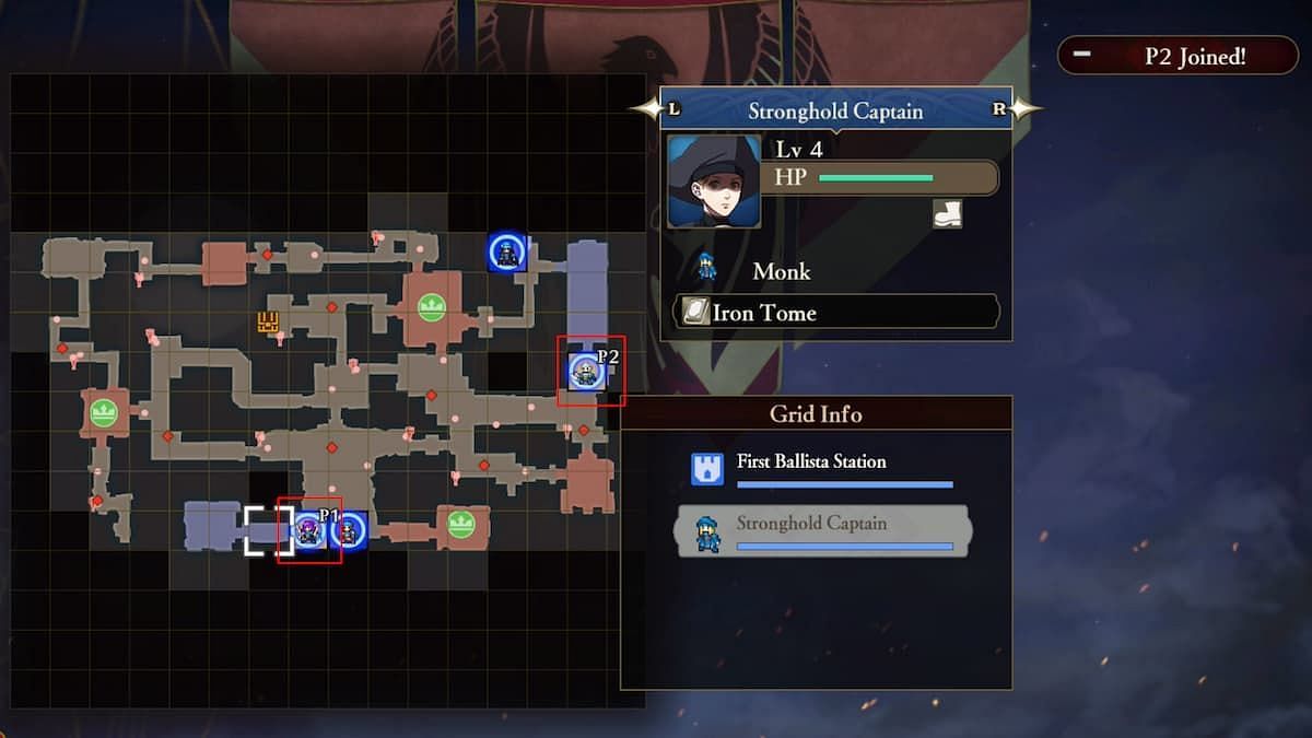 If &quot;P2 Joined!&quot; is on the screen, then co-op has begun in the game (Image via Koei Tecmo)