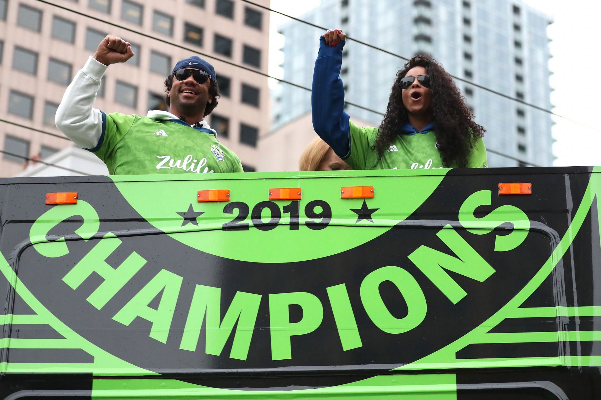 Seattle Sounders owners Russell Wilson and Ciara.