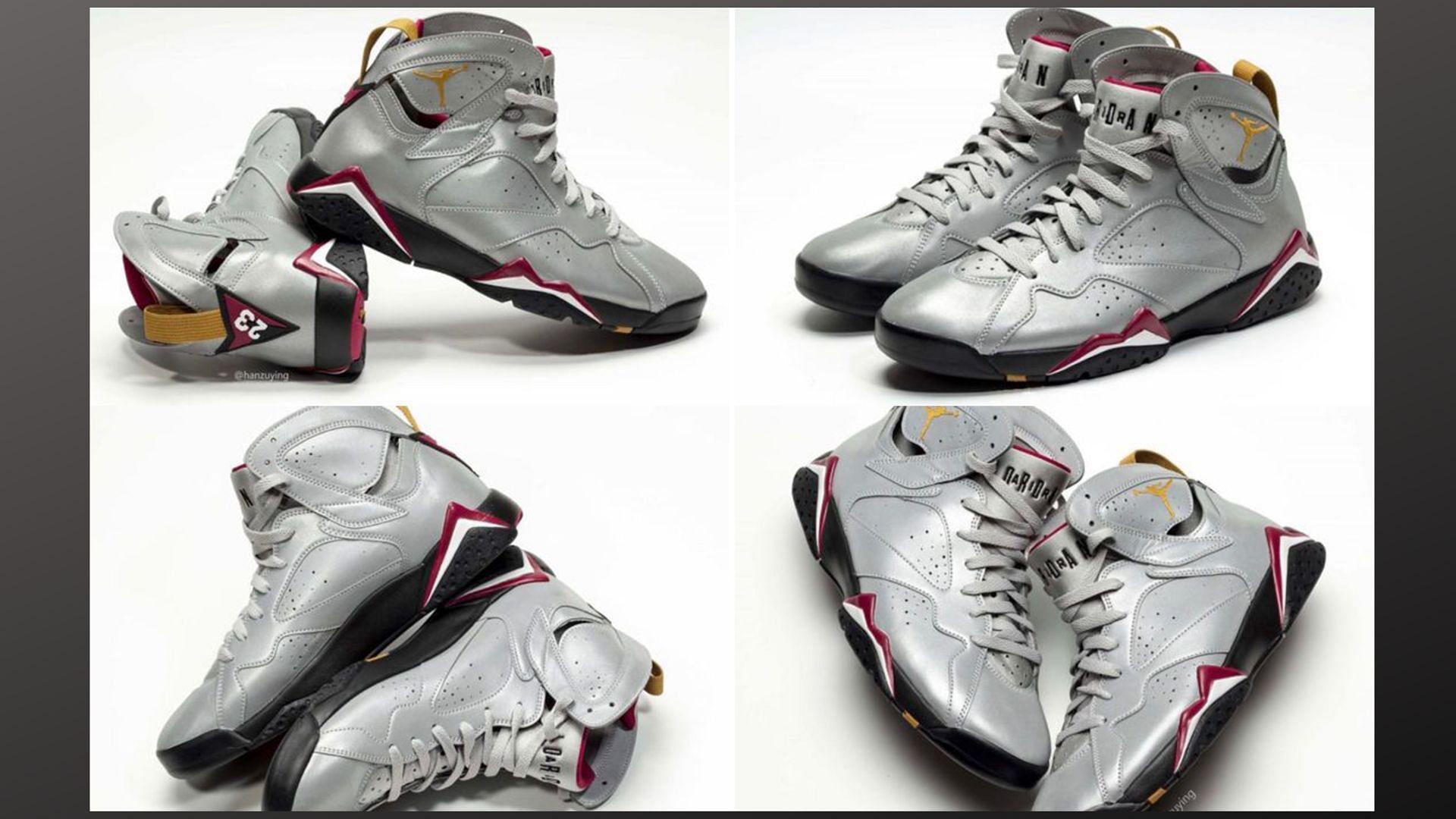 Take a closer look at the AJ7 Reflections of the Champion shoes (Image via Sportskeeda)