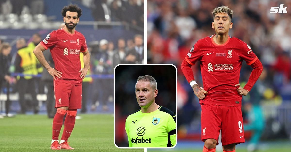 [L-to-R] Liverpool&#039;s Mohamed Salah and Roberto Firmino; [inset] Paul Robinson.