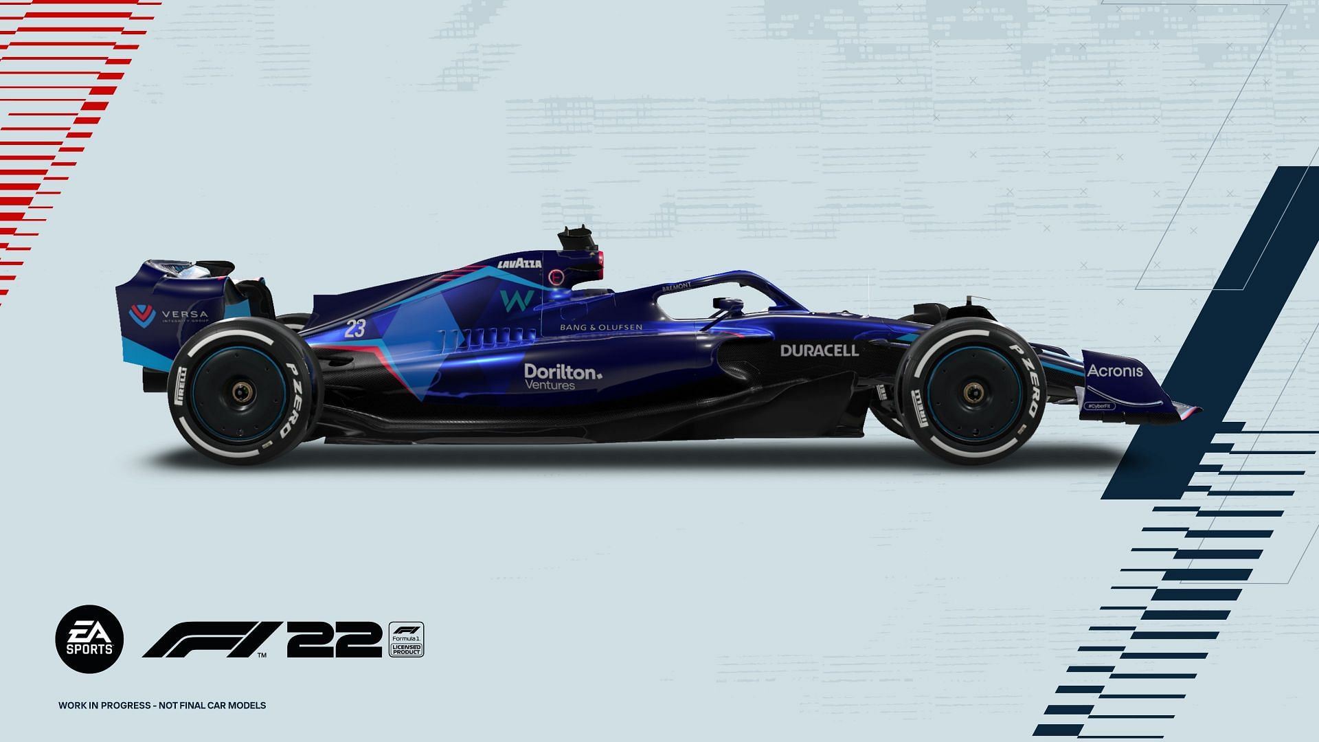 Williams is widely considered to be one of the wost constructors in the title (Image via EA Sports - F1 22)
