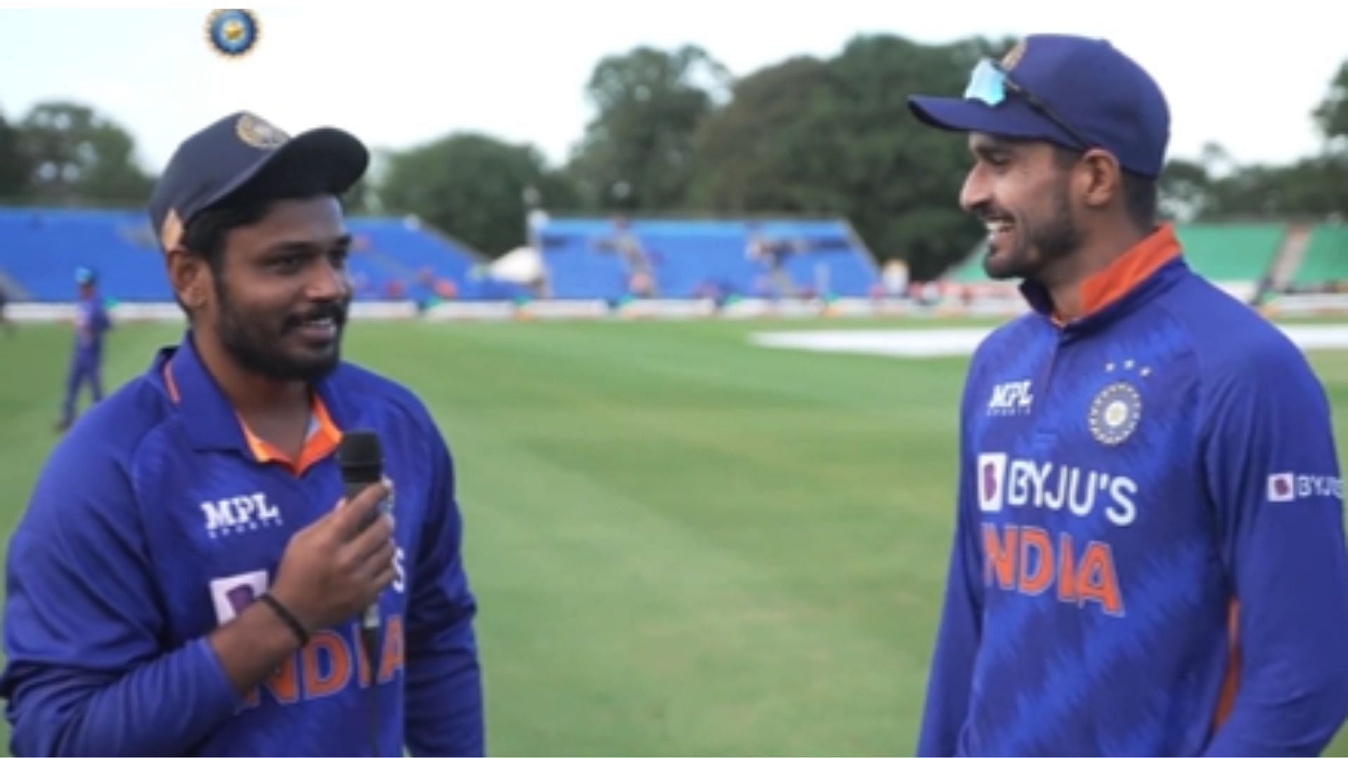 Sanju Samson (L) &amp; Deepak Hooda. (P.C.:BCCI)