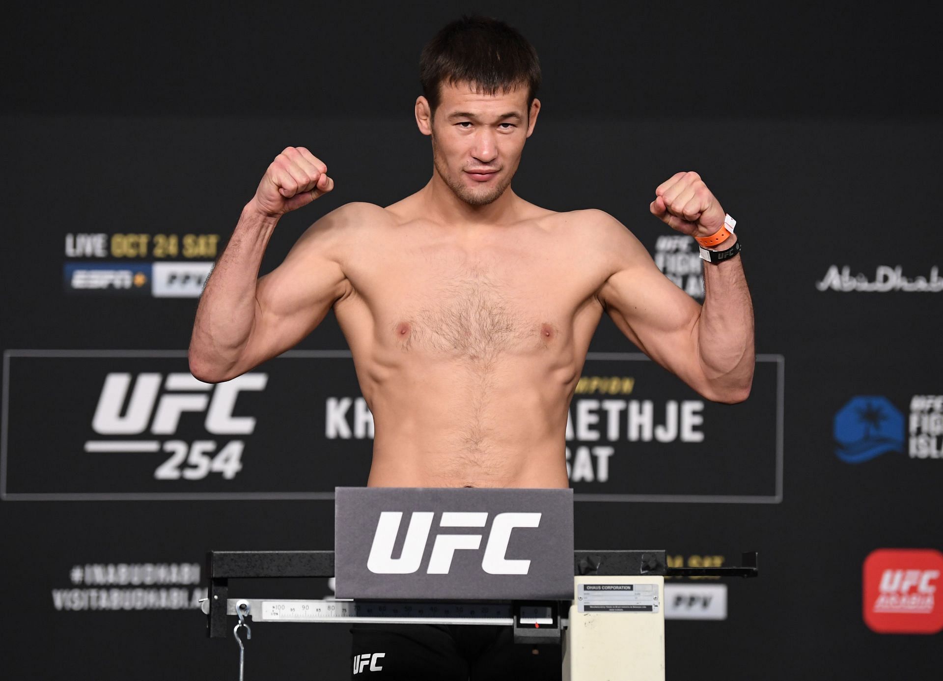 Shavkat Rakhmonov at UFC 254: Khabib v Gaethje Weigh-in