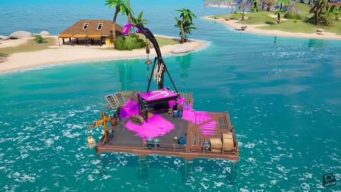 Fortnite: How to swing 50 meters or more with the Grapple Glove without touching the ground