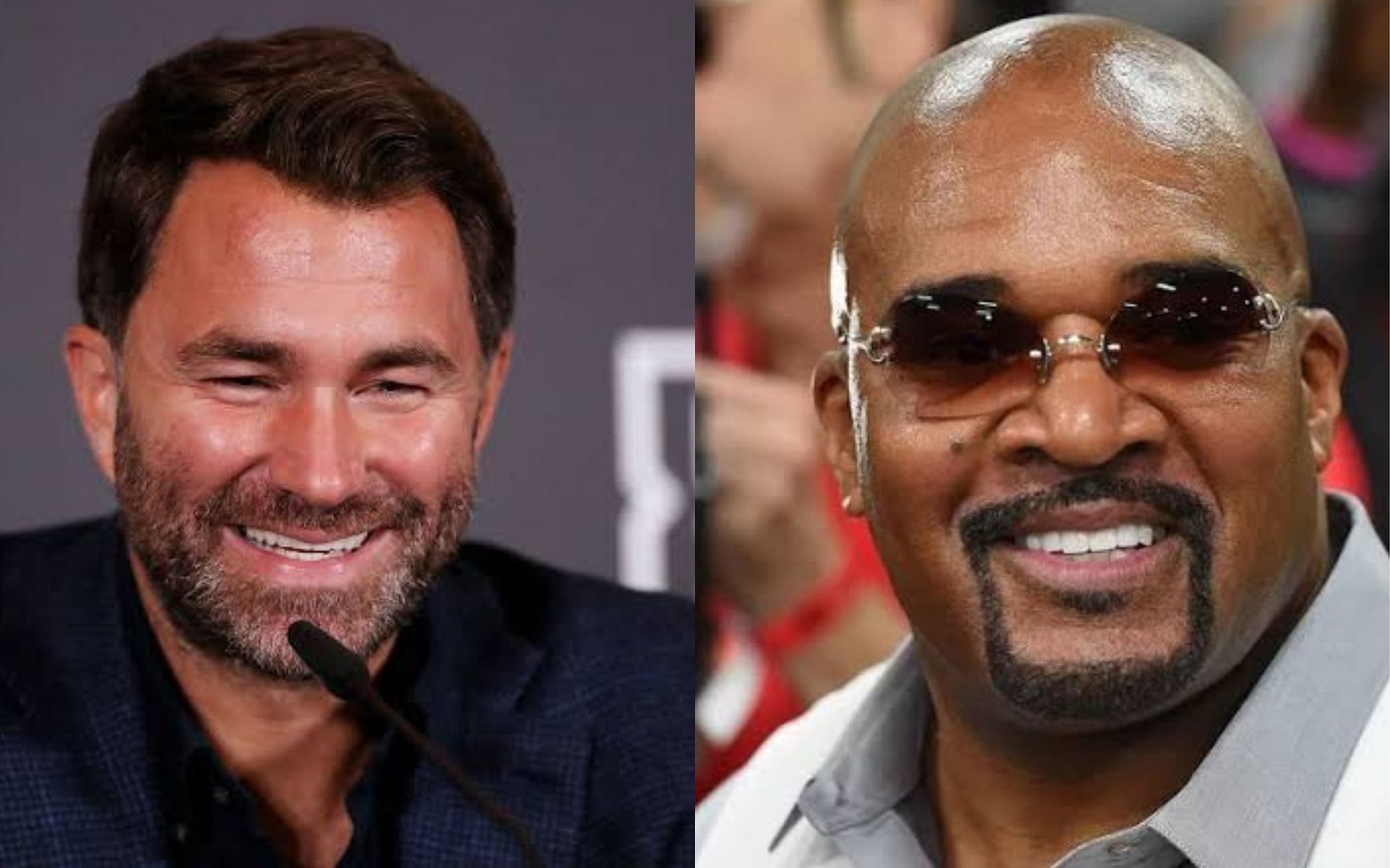 Eddie Hearn (left) and Leonard Ellerbe (right) (Photos by Getty Images)