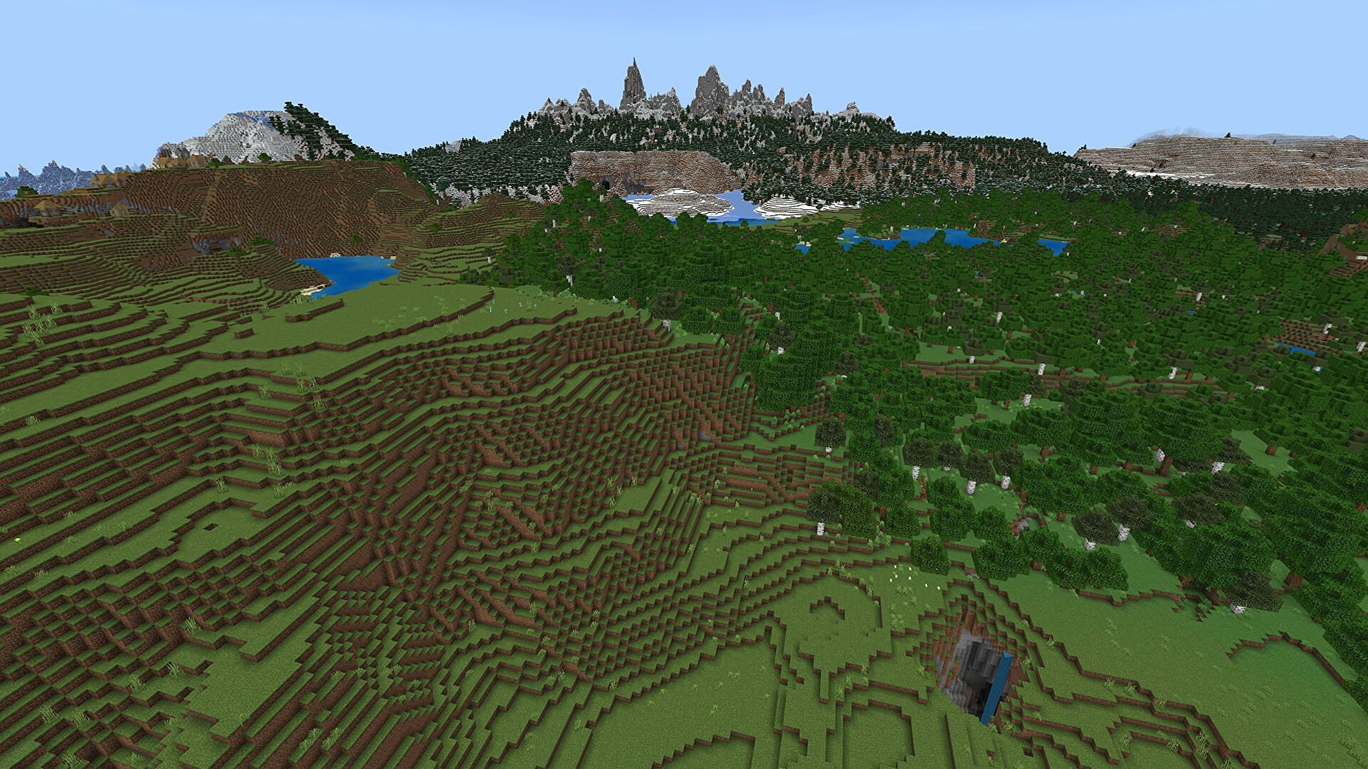 An example of a Pocket Edition world (Image via Minecraft)