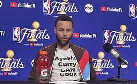 ICYMI: Steph Curry shows up in "Ayesha Curry CAN cook" shirt in response to Boston Celtics fans' banter against his wife