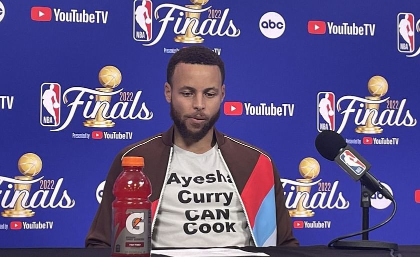 Steph Curry Wears Revenge 'Ayesha Curry Can Cook' Shirt at NBA Finals –  Footwear News