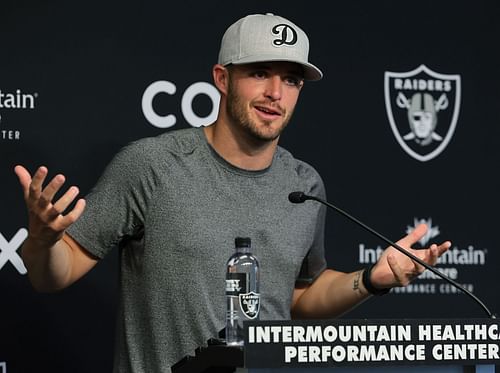 Las Vegas Raiders quarterback Derek Carr on the possible addition of Kaepernick