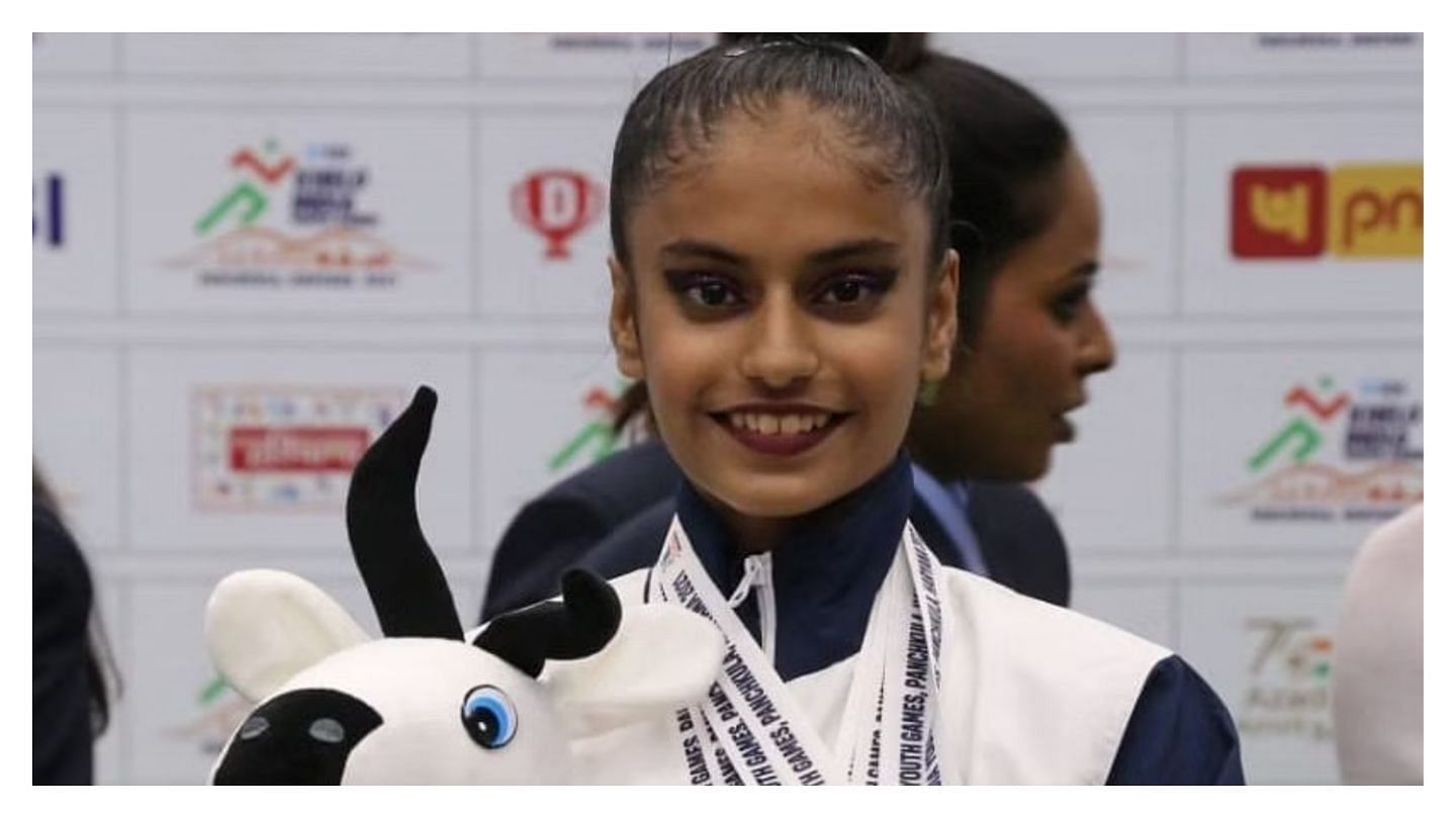 Gymnast Sanyukta Kale KIYG 2021 (Pic Credit: khelo India)