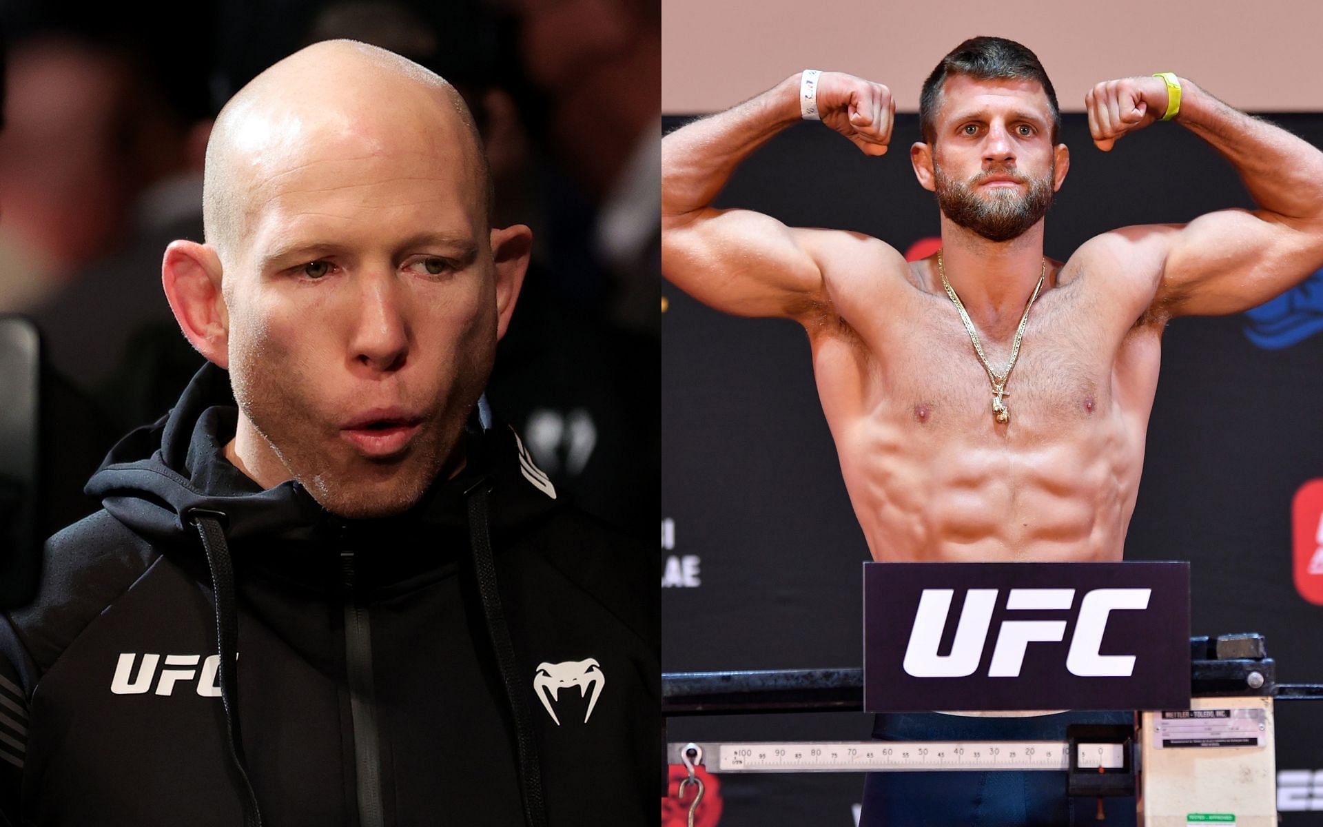 Josh Emmett (left); Calvin Kattar (right)