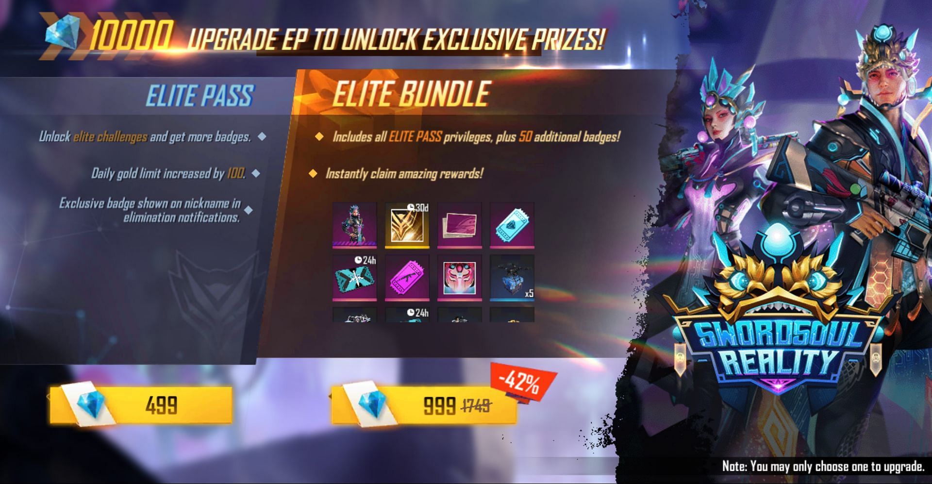 Purchase the required pass (Image via Garena)