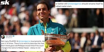 "There isn't a single sportsperson who has dominated a single event like Nadal has dominated Roland Garros" - Fans react to Ivan Ljubicic's idea to rename main court at French Open after the Spaniard