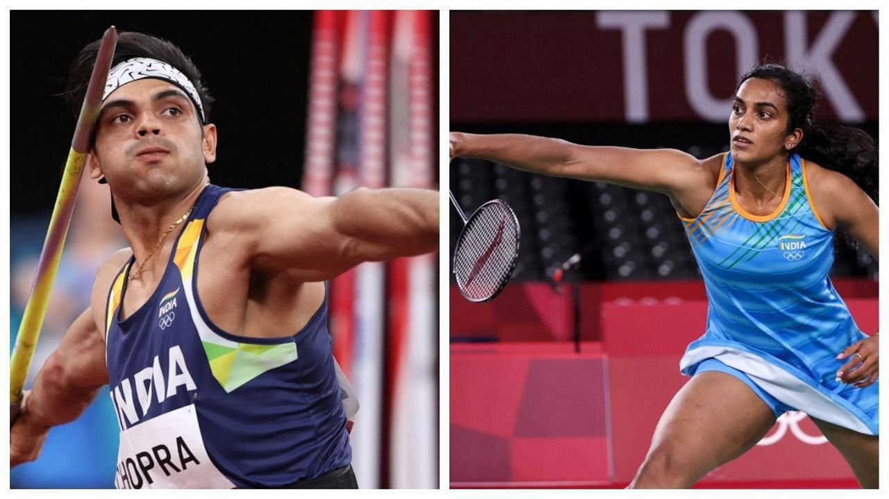 Ace Indian athletes Neeraj Chopra and PV Sindhu. (PC: Getty Images)