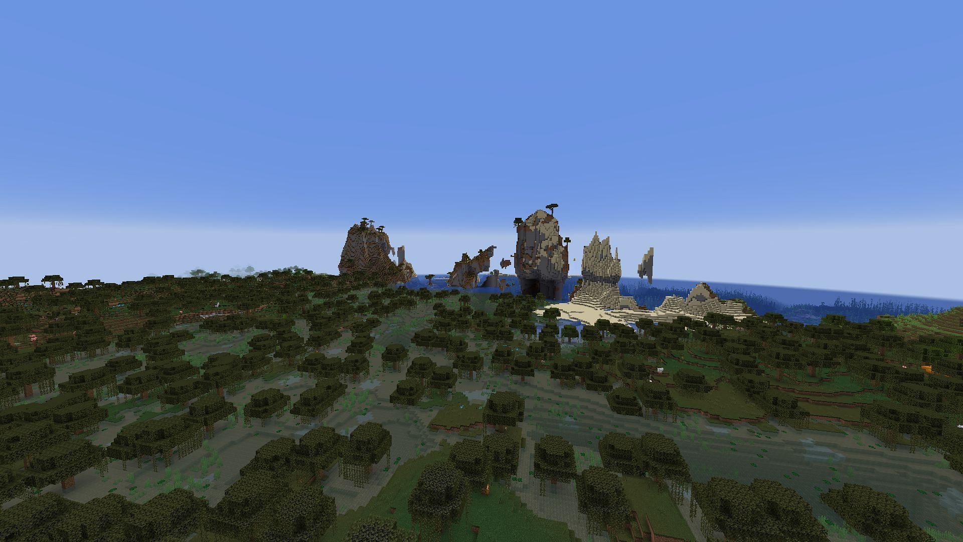 High render distance decreases FPS (Image via Minecraft 1.19)