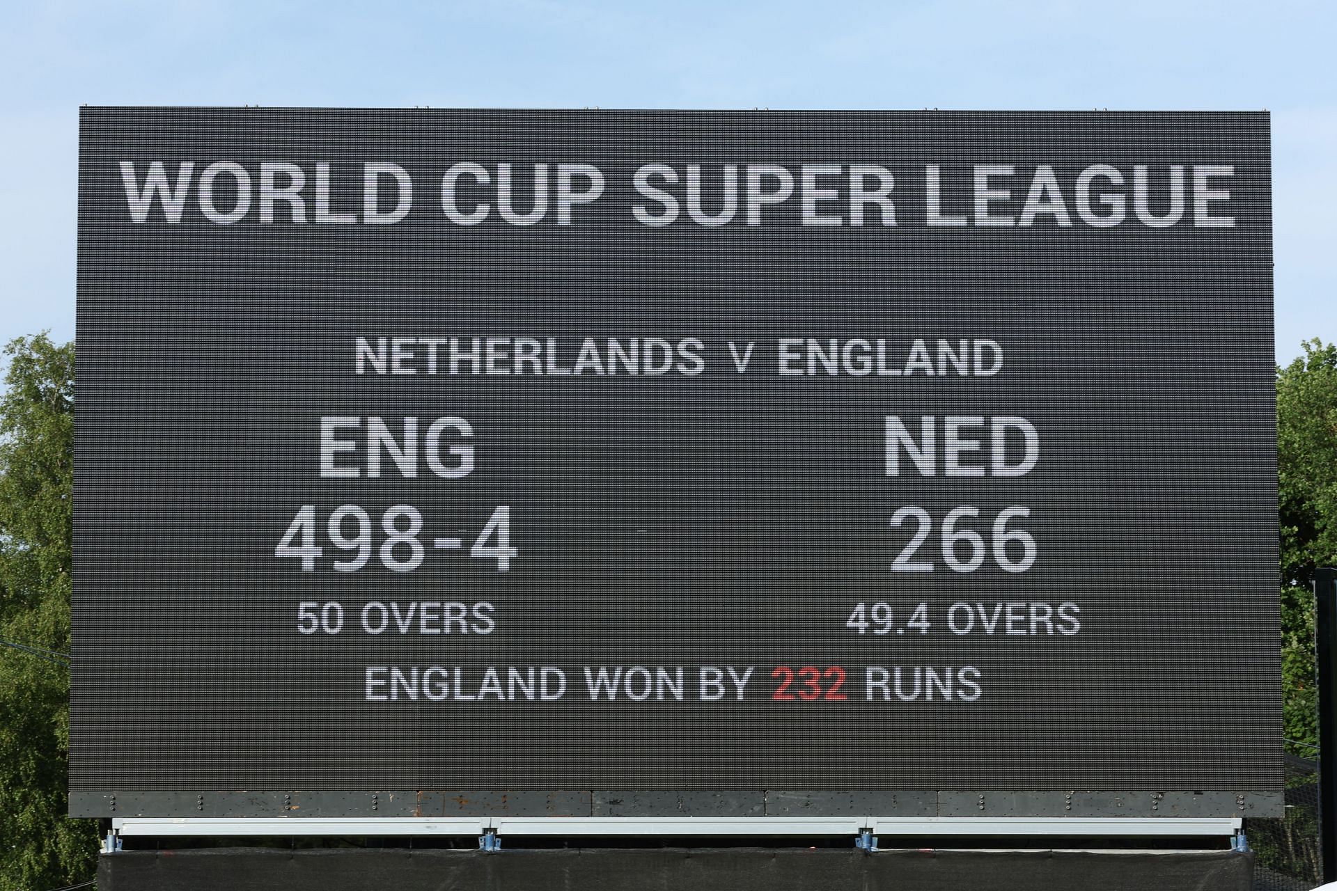 Netherlands v England - 1st One Day International.