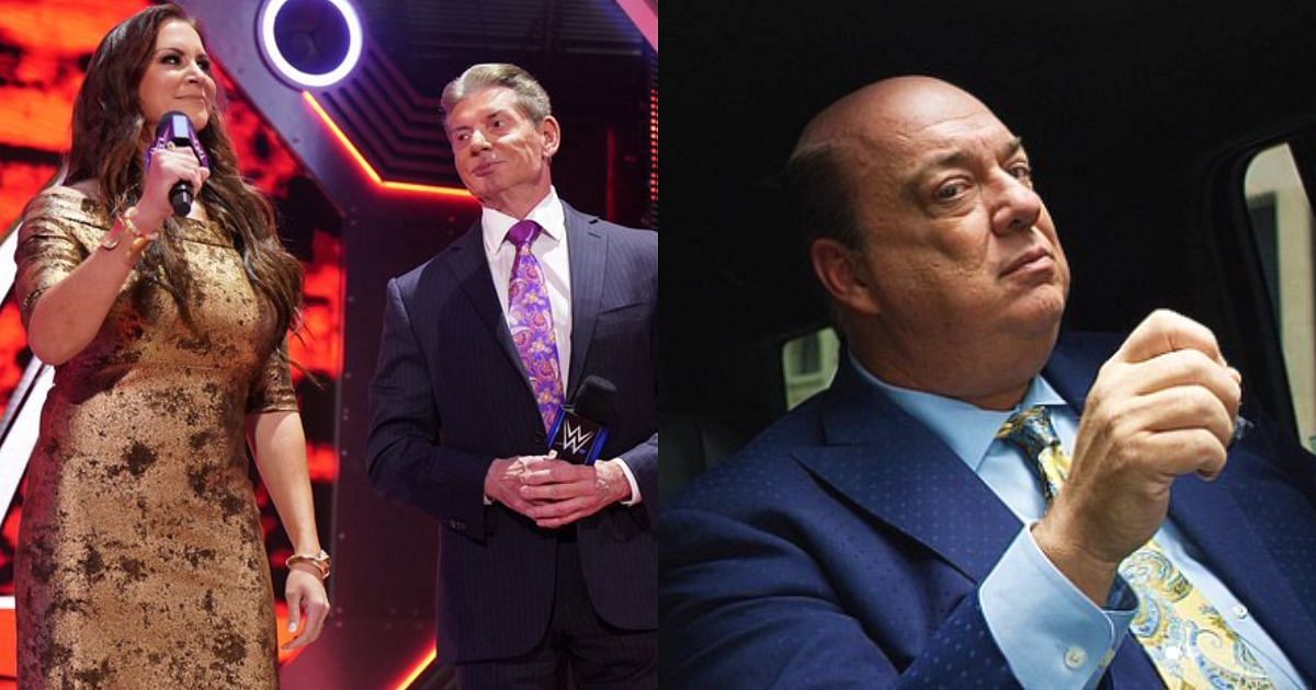 Stephanie McMahon, Vince McMahon and Paul Heyman.