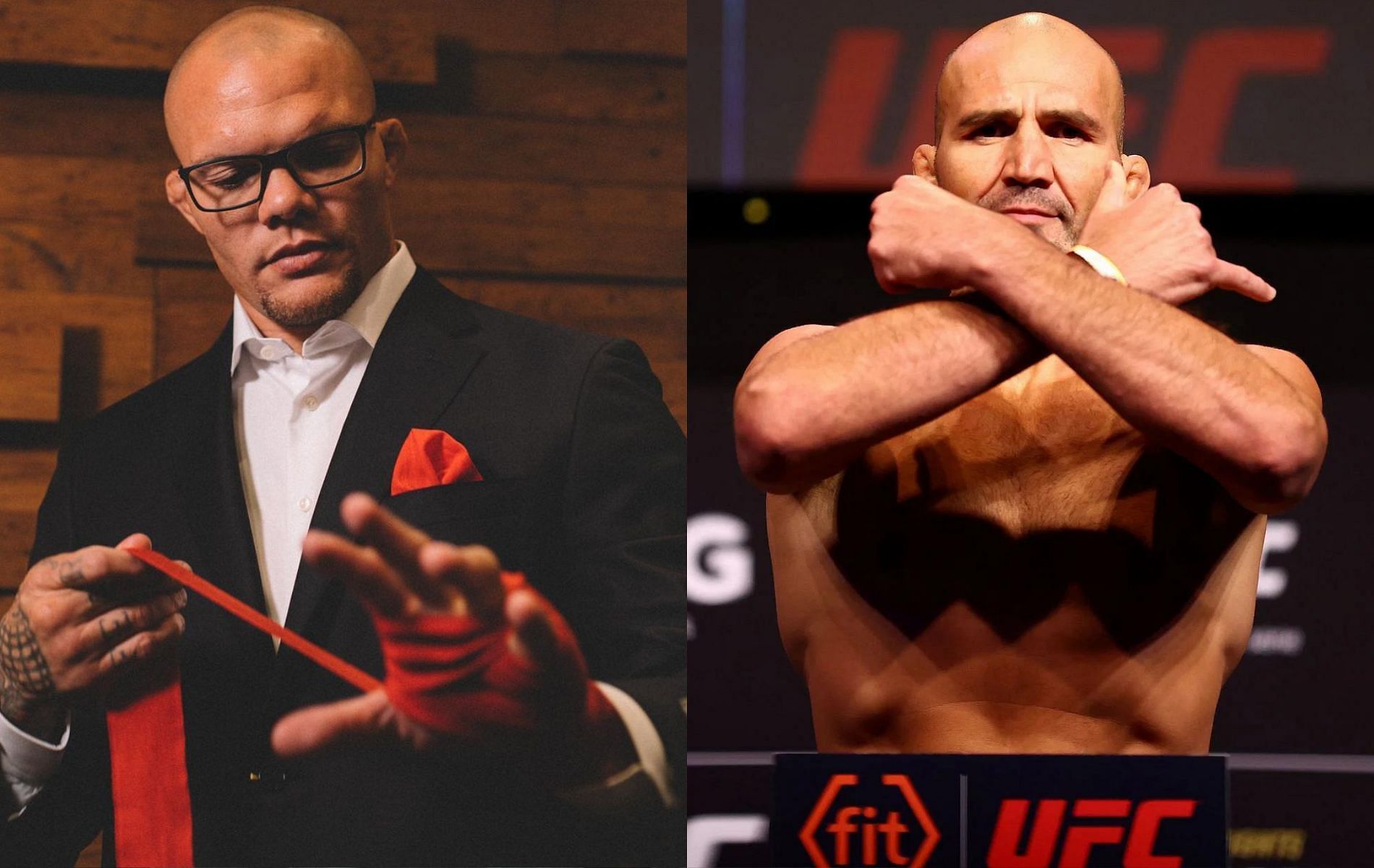 Anthony Smith (left) &amp; Glover Teixeira (right) [Image Credits- @lionheartasmith on Instagram]