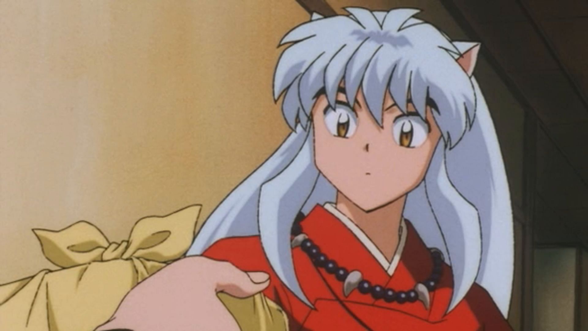 If you ever need to calm Inuyasha, just ask Kagome to shout Sit Boy! (Image credit: Rumiko Takahashi, Inuyasha)