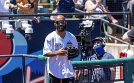 Demetrious Johnson plays softball in Seattle All Star Classic