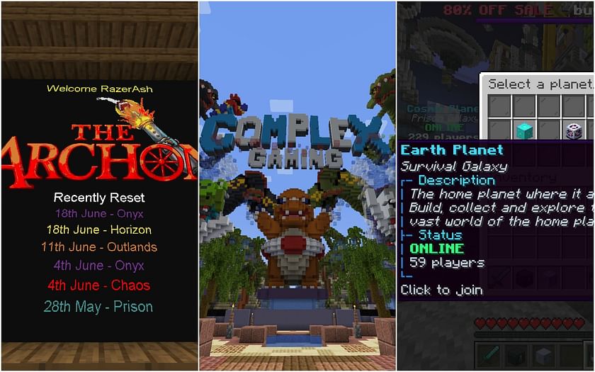 Mars survival & minigames (GalaxyX) IP & Vote - Best Minecraft Server