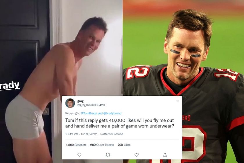 Gisele Bundchen films Tom Brady in the bathroom using his underwear only!