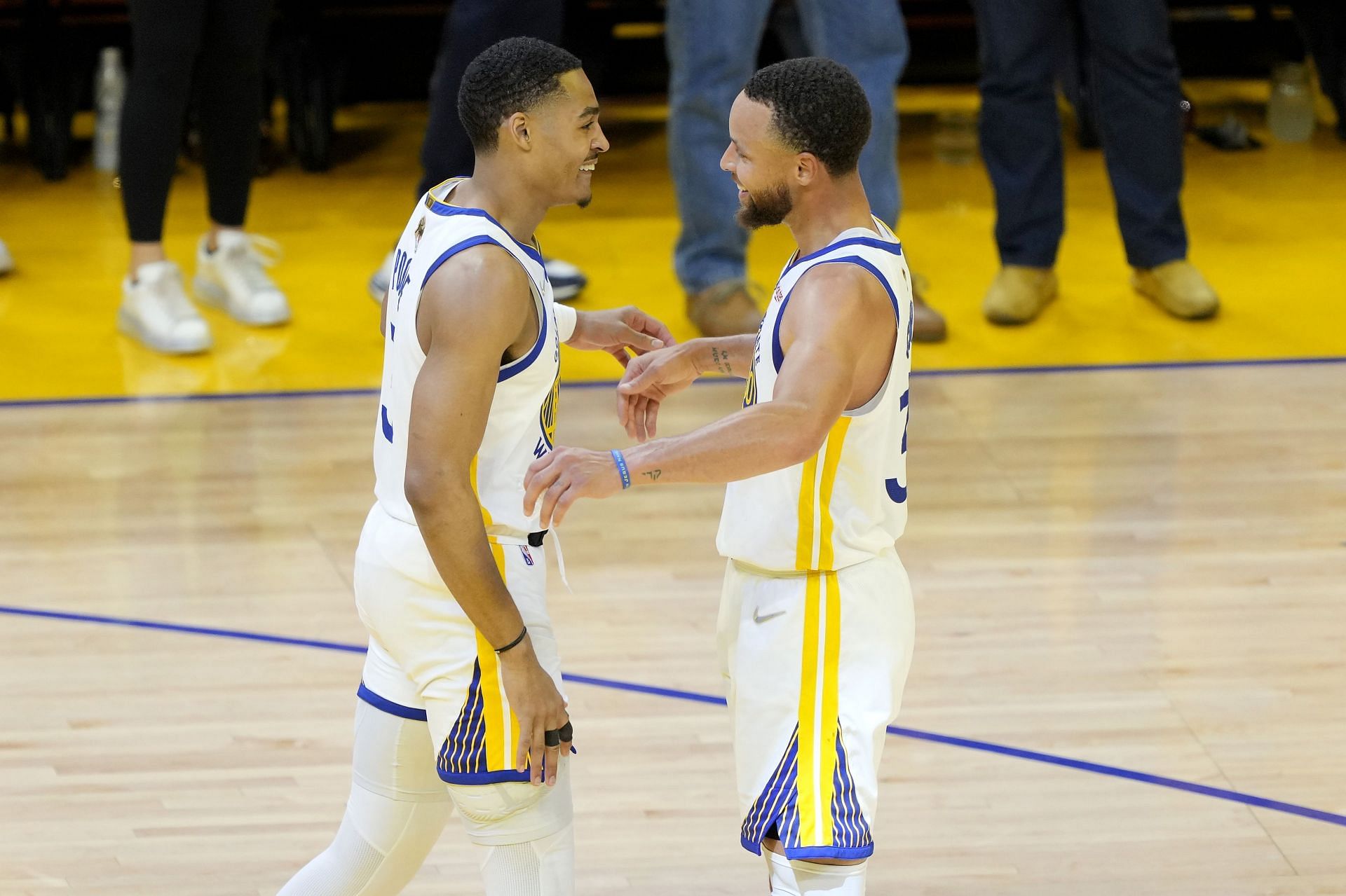 2022 NBA Finals: Game 2, Jordan Poole and Stephen Curry