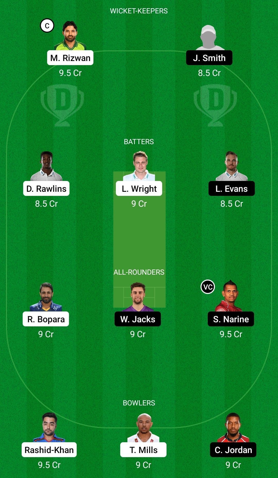 Dream11 Team for Sussex vs Surrey - T20 Blast 2022.