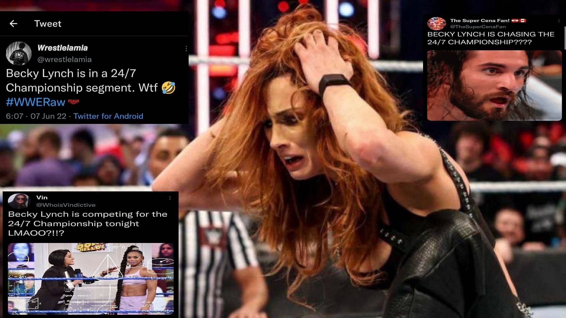 Becky Lynch competing for the 24/7 title did not sit well with some fans